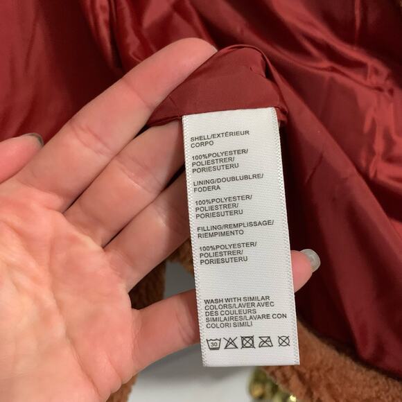 NWT Rebecca Minkoff soft teddy high neck puffer coat medium - Picture 9 of 11